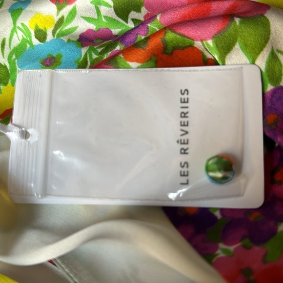 Les Reveries Silk Floral Dress Size 6 - Picture 8 of 9